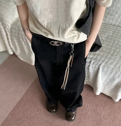 【帥褲必備】星辰閃爍LOGO皮帶4