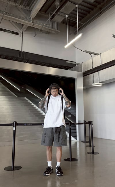 【現貨】質感古著抗撕裂機能短褲8