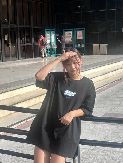 【現貨】胖胖手指英文短T11