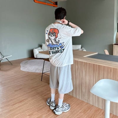 【現貨】CATS ICE BUCKET 插畫風冰桶貓印花短T6