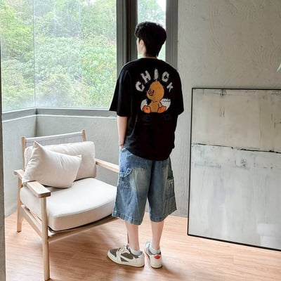 【現貨】CHICK蛋殼鴨塗鴉感短T5