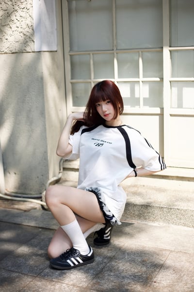 【現貨】BANG OUILUO拼接短T4