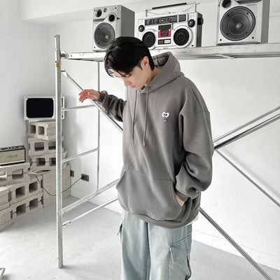 【四色圖案不同!!隊服首選】手繪感心情表情帽T5