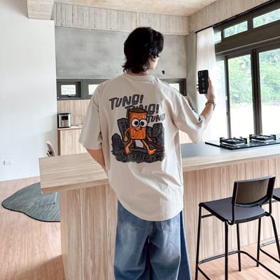 【現貨】TUNG TUNG TUNG SAHUR木頭人印花短T5