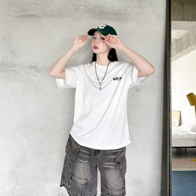 【現貨】LAZY 懶散熊貓塗鴉印花短T9