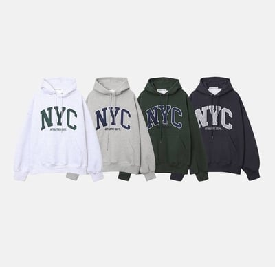 【現貨】NYC刺繡重磅帽T9