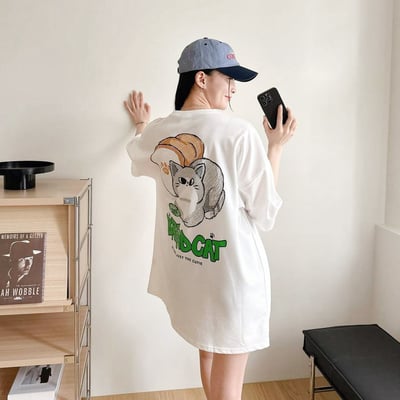 【現貨】BREADCAT貓咪麵包插畫風短T5