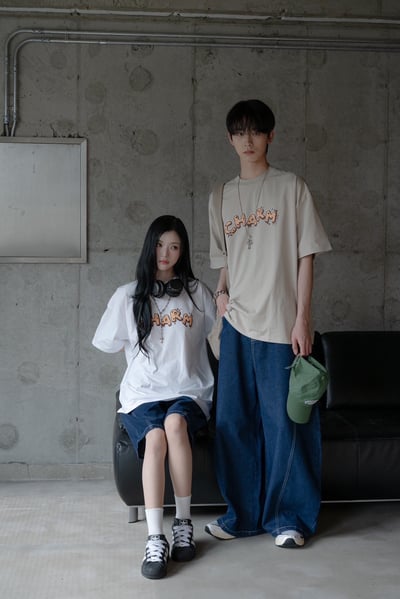 【SORONA® 涼感現貨】CHARM餅乾字母印花短T7