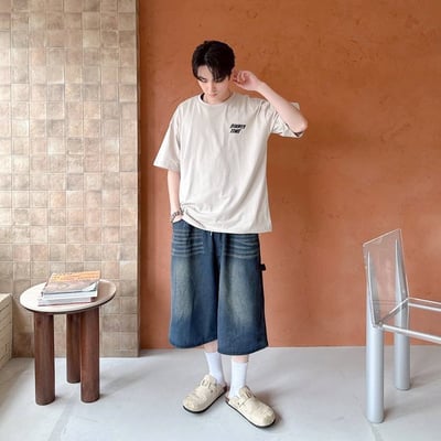 【現貨】DINNER TIME 鯊魚插畫印花短T4