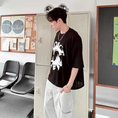 【現貨】VOICE旋轉殘影華夫格印花短T6