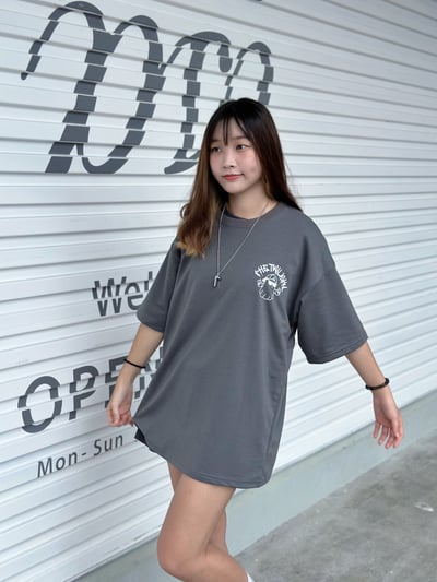 【現貨】反光炫彩墨鏡幽靈短T3