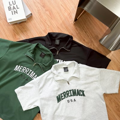 【現貨】MERRIMACK半高領拉鍊刺繡POLO衫10