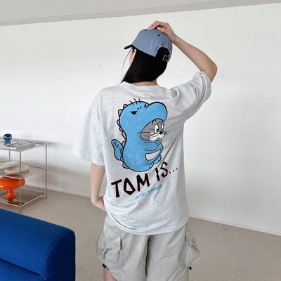 【現貨】TOM&JERRY手繪感印花短T7