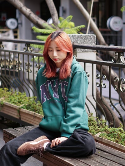 【現貨】NYC印花刷毛帽T7