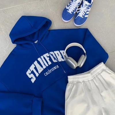 【現貨】STANFORD貼布繡重磅帽T5