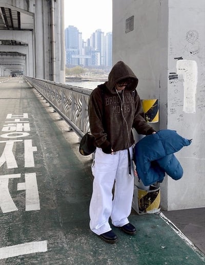 【現貨】BROOKLYN MOBB毛巾繡內絨毛外套2