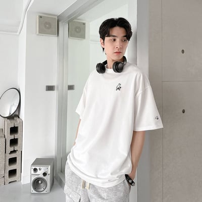 【細節控必入現貨】刺繡滑板小人短T4