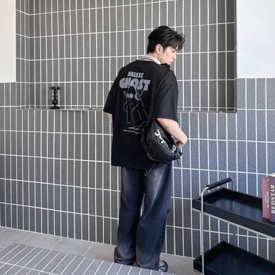 【現貨】music ghost音樂幽靈印花短T7