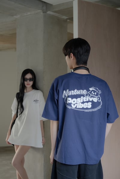 【現貨】Positive潮流帽子熊印花短T1