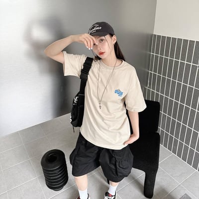 【現貨】懶散鴨手繪感短T9