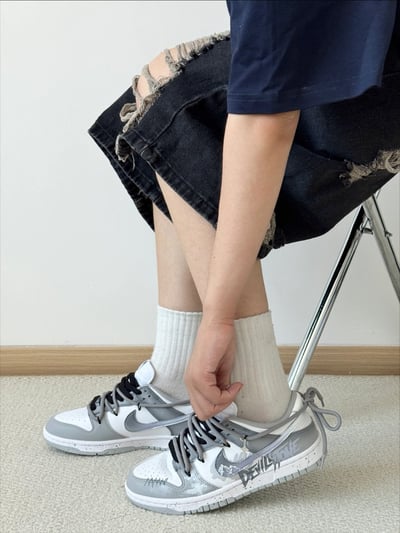 【訂製款】Nike Dunk Low 灰白冰山5