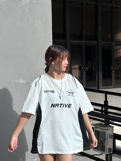 【現貨】NATIVE TONGUE賽車風7號短T15