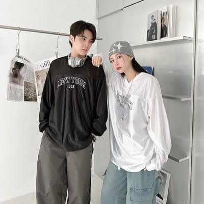 【現貨】NEW YORK印花V領球衣1