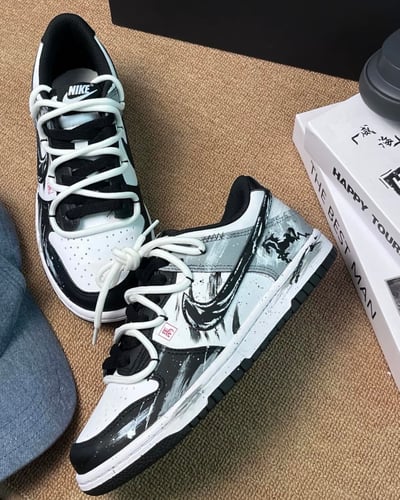 【訂製款】Nike Dunk Low 暗馳黑馬7