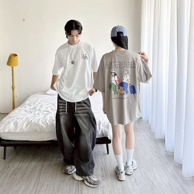 【SORONA® 涼感現貨】OUTDOOR雙人旅行印花短T4