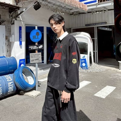 【現貨】BADBLOOD 91刺繡賽車風POLO衫12