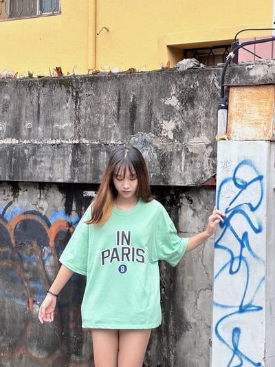 【現貨】IN PARIS大字短T4