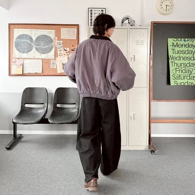 【現貨】斜紋布廓形鋪棉外套6