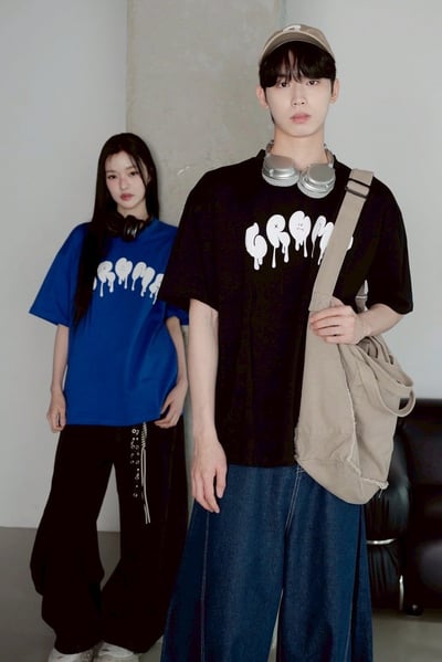 【現貨】CROMA潑漆流體發泡短T3