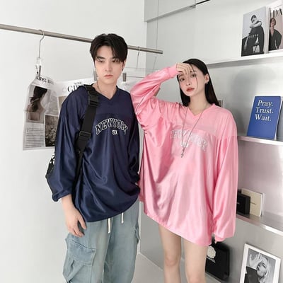 【現貨】NEW YORK印花V領球衣3