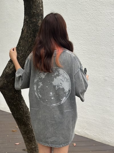 【現貨】地球街頭文字水洗寬T8