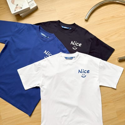 【SORONA® 涼感現貨】NICE 笑臉印花短T6