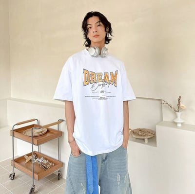DREAM立體電繡休閒短T9