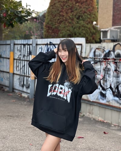 【街頭C位新品現貨】煙霧叛格牛奶絨帽T2