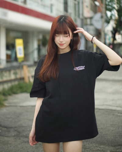 【現貨】concept design刺繡行星圖形短T4