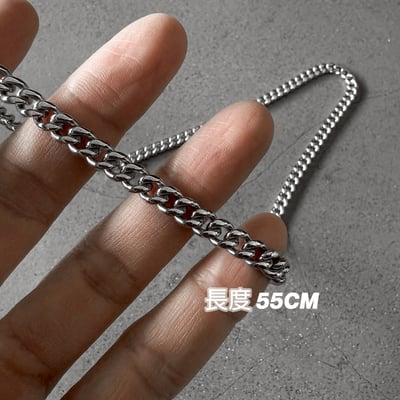 【簡約穿搭必備配件】鈦鋼金屬銀色項鍊6