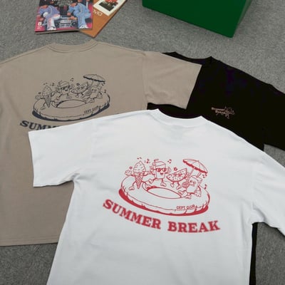 SUMMER BREAK甜品泳圈派對印花短T12