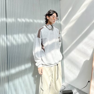 【現貨】 YX銀膠拼接大學T6