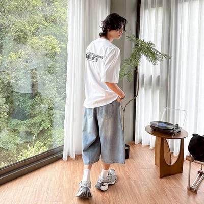 【現貨】火焰字體厚版膠印短T12