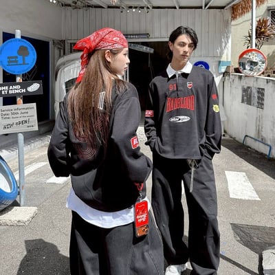 【現貨】BADBLOOD 91刺繡賽車風POLO衫9