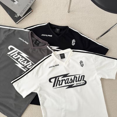 【現貨】Thrashin肩袖撞色賽車風短T14