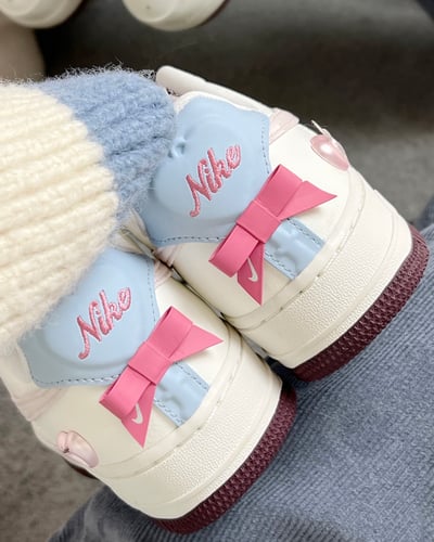 【限量!情人節限定款拉!!💖】NIKE AIR FORCE 1 'Valentine's Day'白粉 愛心鎖 蝴蝶結｜IQ4937-1612