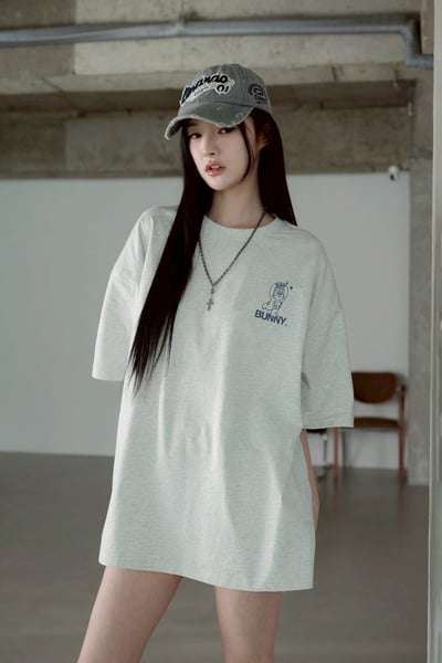 【SORONA® 涼感現貨】CEPT愛心BUNNY兔印花短T11