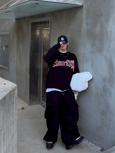 【現貨】哥德字撞色毛衣7