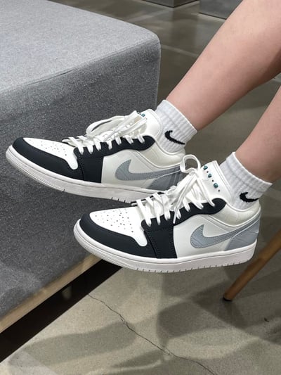 【新品發售】Nike Air Jordan 1 Low 白藍灰 綠松石｜IO2242-1012