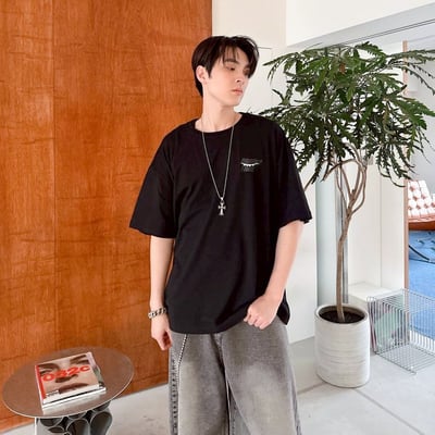 【現貨】DINNER TIME 鯊魚插畫印花短T6